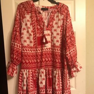NWT ELOQUII Gathers Sleeved BoHo Dress